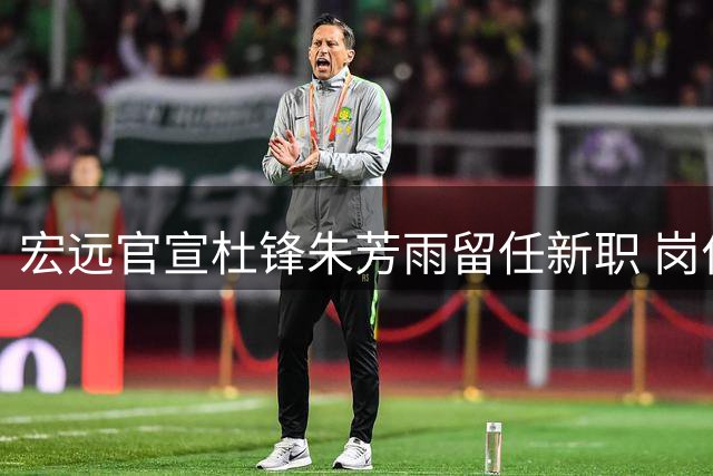 宏远官宣杜锋朱芳雨留任新职 岗位职责及薪资细节曝光